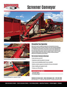 rotochopper screener conveyor sell sheet