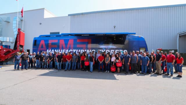 AEM Manufacturing Express tour 7-11-24 group photo