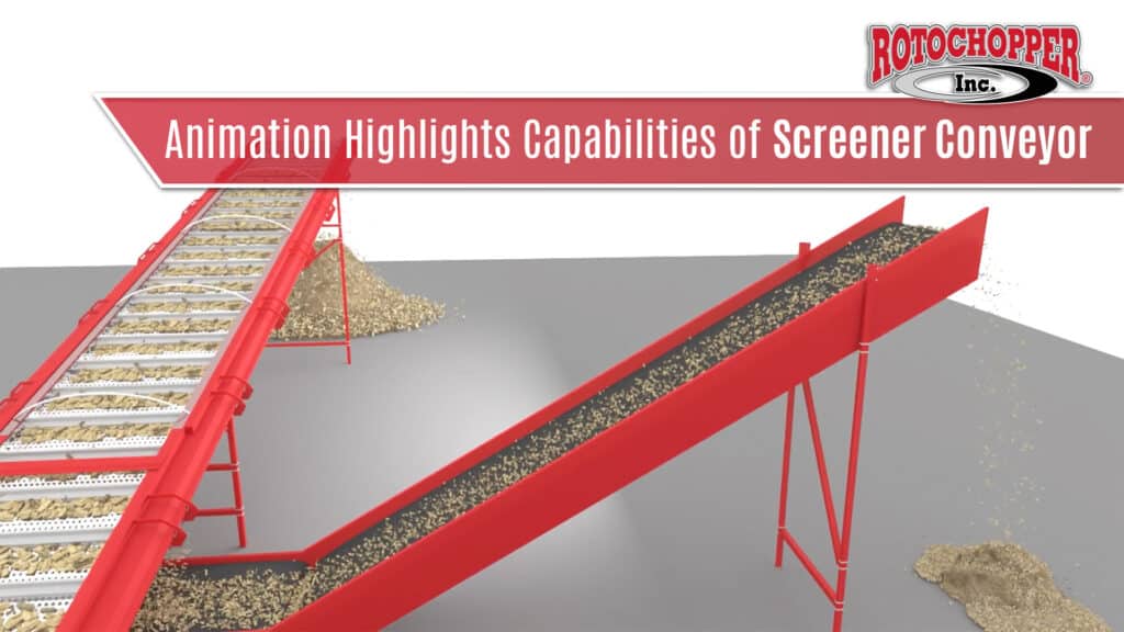 rotochopper screener conveyor capability animation video