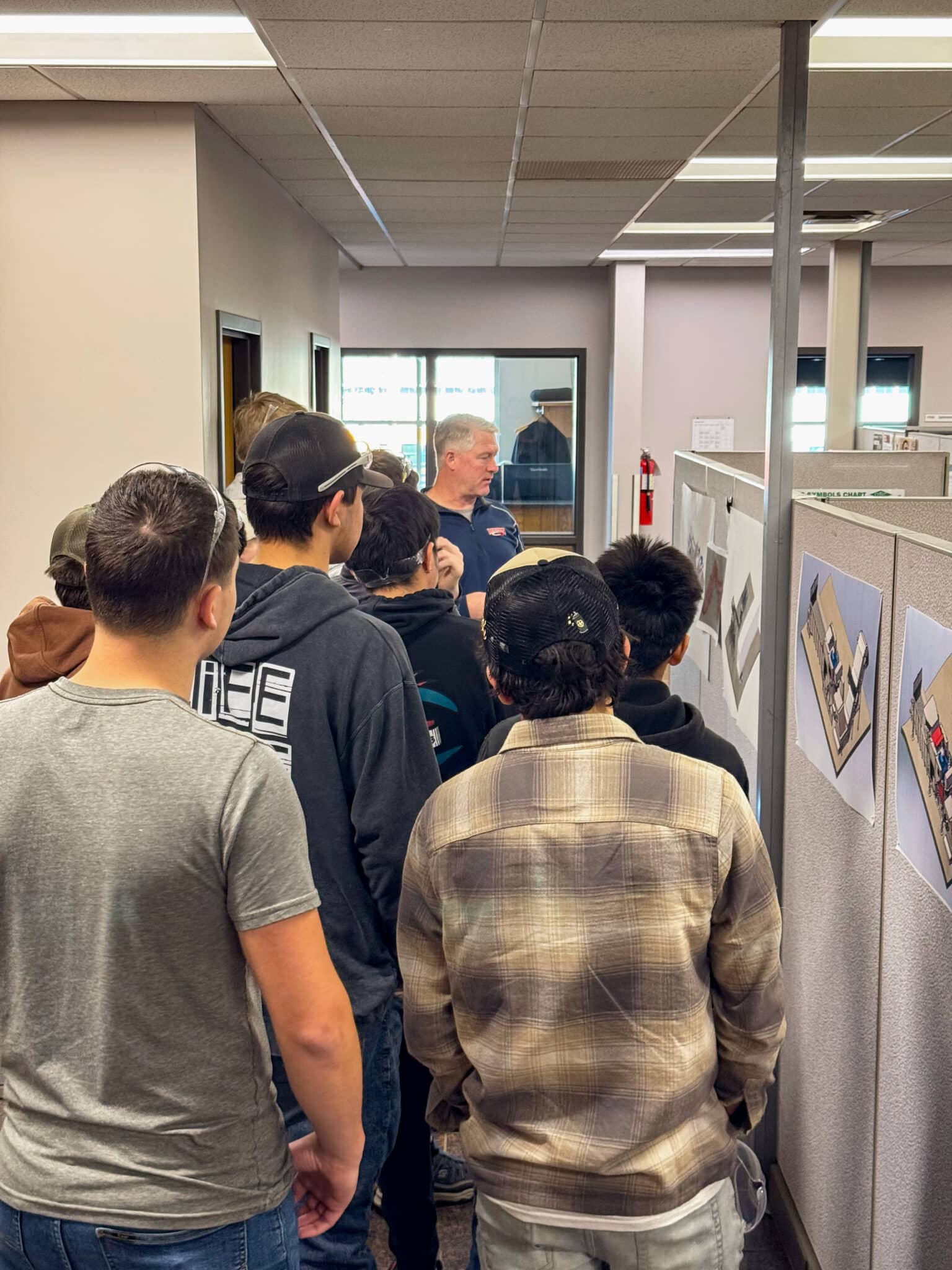 Melrose HS Tour_Students in Engineering + Andy